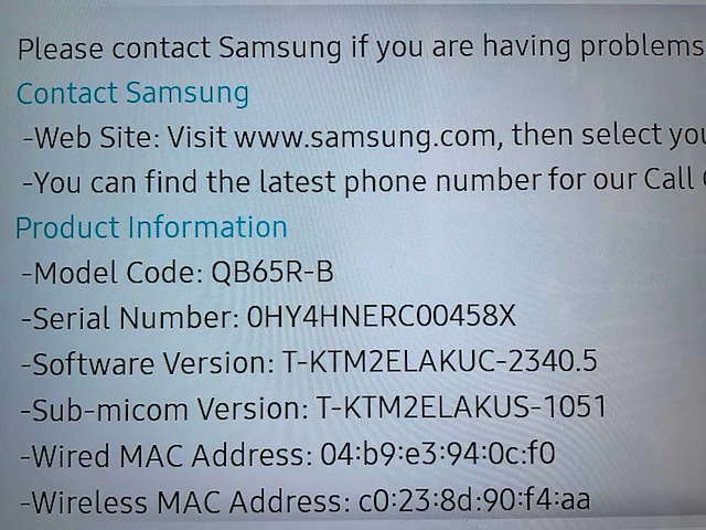 Samsung qb65r-b display in presentatie meubel - afbeelding 9 van  12
