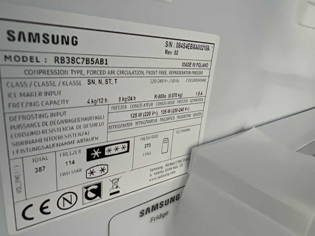 Samsung rb38c7b5ab1 koelkast - afbeelding 4 van  4