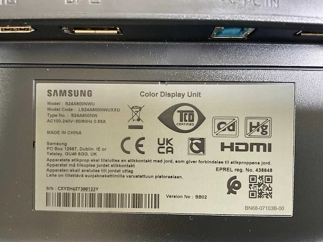 Samsung (s24a600nwu) 24”, 2560x1440 (qhd) ips monitors; (4x) - afbeelding 10 van  11