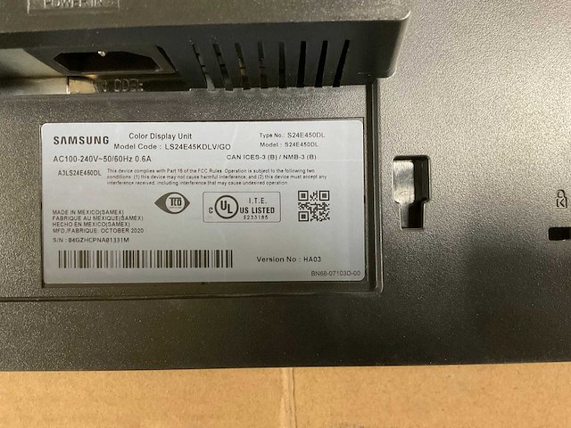 Samsung s24e450dl monitor (2x) - afbeelding 4 van  6