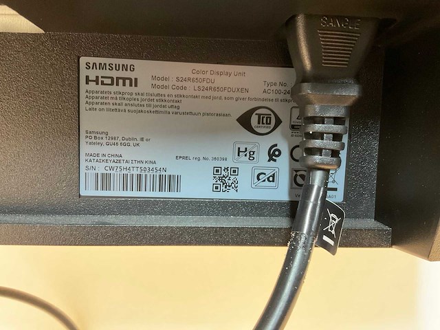 Samsung s24r650fdu monitor - afbeelding 3 van  6