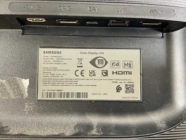 Samsung (s27a600uuu) 27”, 2560x1440 (qhd) ips monitor - afbeelding 6 van  6