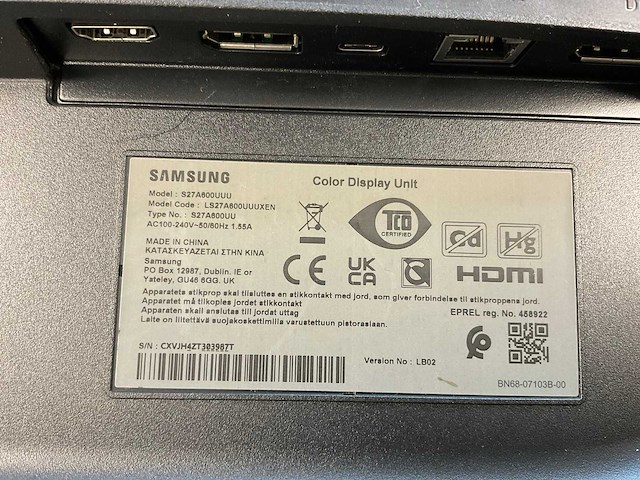 Samsung (s27a600uuu) 27”, 2560x1440 (qhd) ips monitor - afbeelding 6 van  6