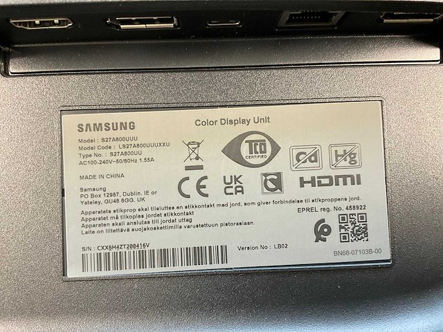 Samsung (s27a600uuu) 27”, 2560x1440 (qhd) ips monitor - afbeelding 4 van  4