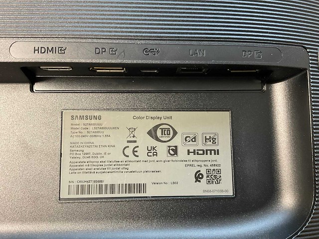 Samsung (s27a600uuu) 27”, 2560x1440 (qhd) ips monitor - afbeelding 4 van  4