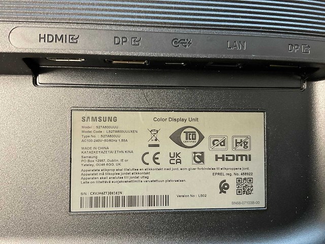 Samsung (s27a600uuu) 27”, 2560x1440 (qhd) ips monitor - afbeelding 4 van  4