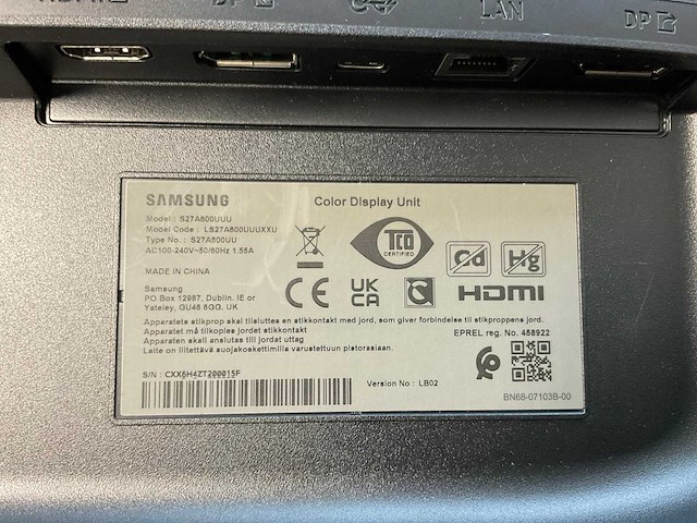 Samsung (s27a600uuu) 27”, 2560x1440 (qhd) ips monitor - afbeelding 4 van  4