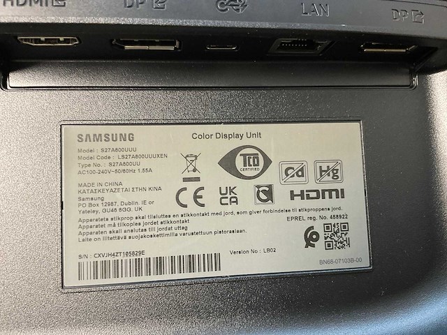Samsung (s27a600uuu) 27”, 2560x1440 (qhd) ips monitor - afbeelding 6 van  6