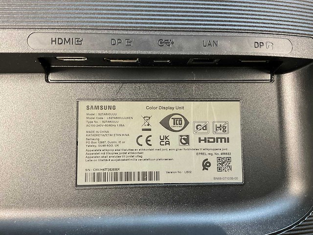 Samsung (s27a600uuu) 27”, 2560x1440 (qhd) ips monitor - afbeelding 6 van  6