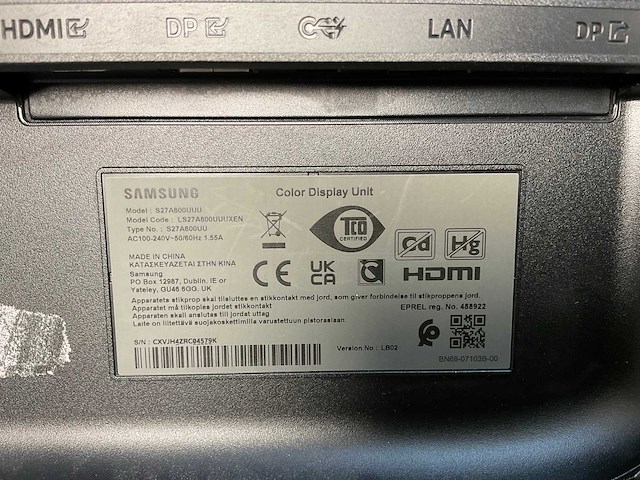 Samsung (s27a600uuu) 27”, 2560x1440 (qhd) ips monitor - afbeelding 5 van  5
