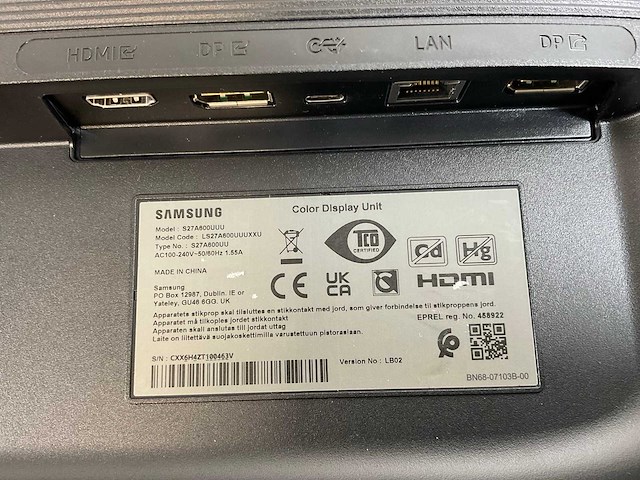 Samsung (s27a600uuu) 27”, 2560x1440 (qhd) ips monitors (2x) - afbeelding 9 van  10