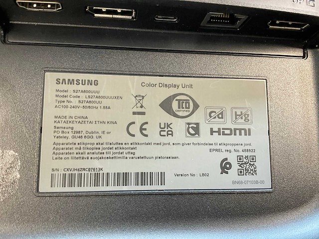 Samsung (s27a600uuu) 27”, 2560x1440 (qhd) ips monitors (2x) - afbeelding 4 van  9