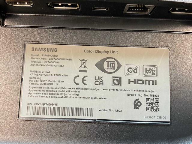 Samsung (s27a600uuu) 27”, 2560x1440 (qhd) ips monitors (2x) - afbeelding 5 van  13