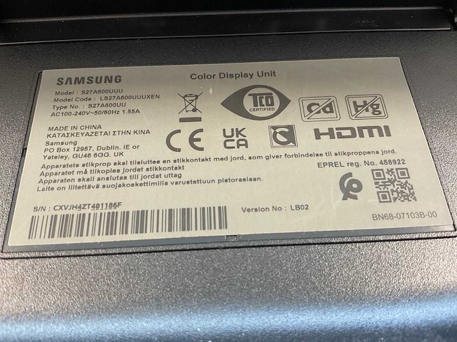 Samsung (s27a600uuu) 27”, 2560x1440 (qhd) ips monitors (2x) - afbeelding 5 van  12