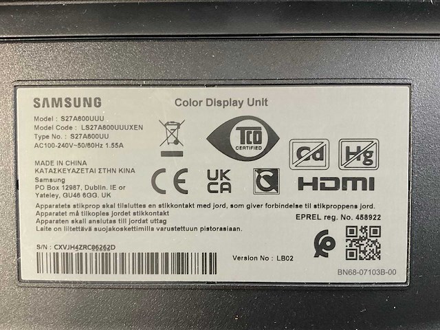 Samsung (s27a600uuu) 27”, 2560x1440 (qhd) ips monitors (2x) - afbeelding 7 van  7
