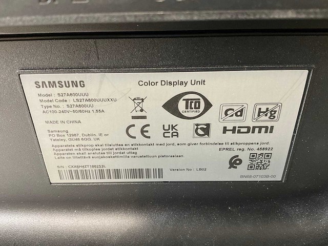 Samsung (s27a600uuu) 27”, 2560x1440 (uhd) ips monitor - afbeelding 5 van  6