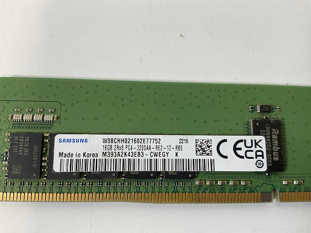 Samsung / sk hynix (m393a2k43eb3/ hma42gr7afr4n), 16gb 2rx8 pc4 - 3200aa memory rams (35x) - afbeelding 9 van  11
