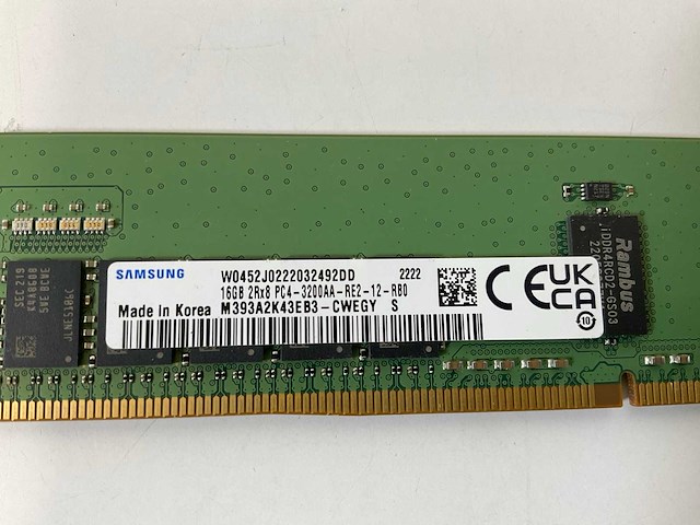 Samsung / sk hynix (m393a2k43eb3/ hma42gr7afr4n), 16gb 2rx8 pc4 - 3200aa memory rams (36x) - afbeelding 3 van  11
