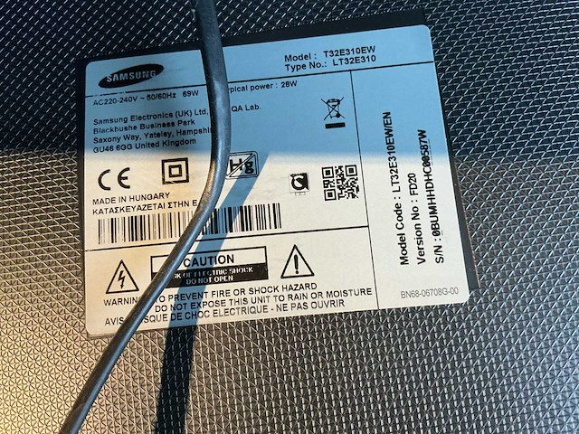 Samsung t32e310ew televisie - afbeelding 3 van  3