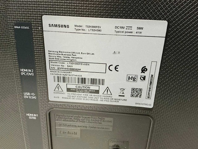 Samsung t32h390fev tv - afbeelding 4 van  5