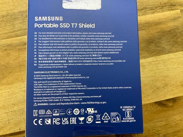 Samsung t7 portable ssd 4tb - afbeelding 2 van  2