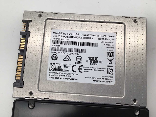 Samsung toshiba 256gb sata ssd interne hardeschijf (2x) - afbeelding 5 van  6