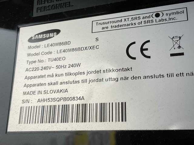 Samsung tu40eo televisie - afbeelding 4 van  4