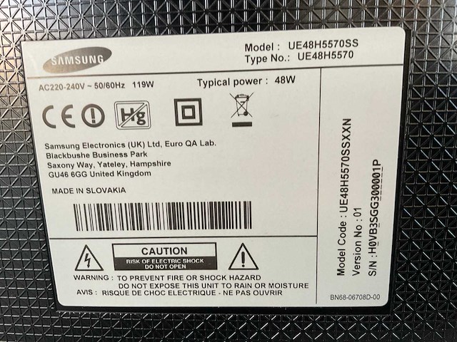Samsung ue48h5570ss televisie - afbeelding 4 van  4