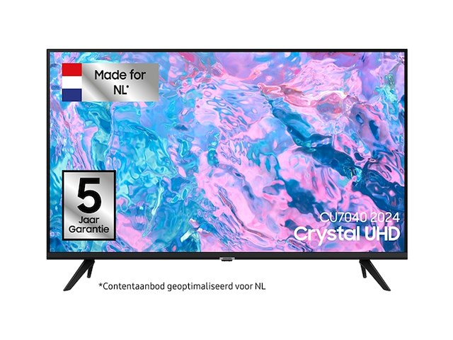 Samsung ue50cu7020 tv 50 inch 4k led 2023 zwart - afbeelding 1 van  4