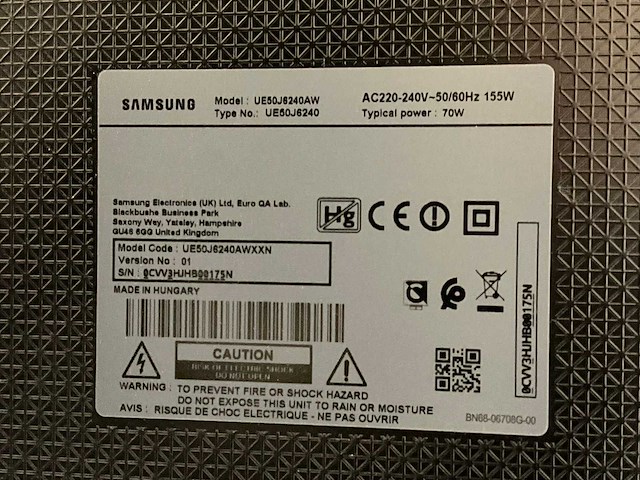 Samsung ue50j6240aw televisie - afbeelding 5 van  6