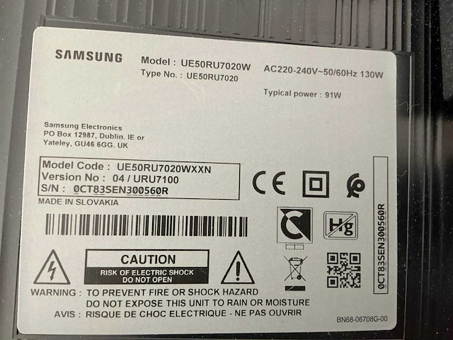 Samsung ue50ru7020w televisie - afbeelding 7 van  7