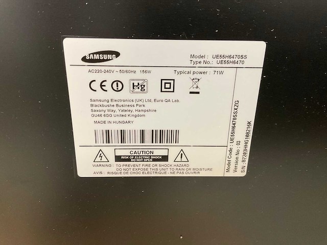 Samsung (ue55h6470ss) 55”, 1920x1080 (fhd) lcd monitor - afbeelding 6 van  6