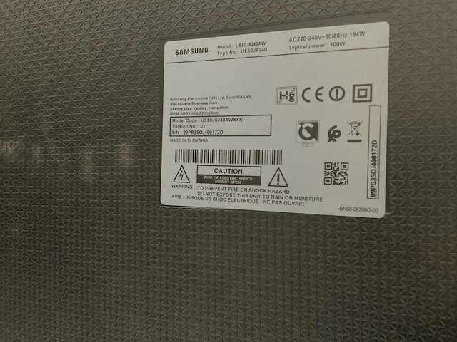 Samsung ue60j6240aw televisie - afbeelding 4 van  4