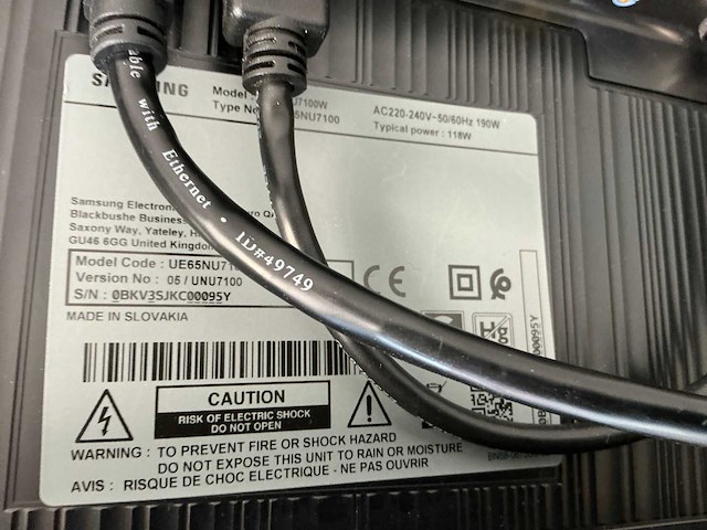 Samsung ue657100w 65” televisie op standaard - afbeelding 4 van  6