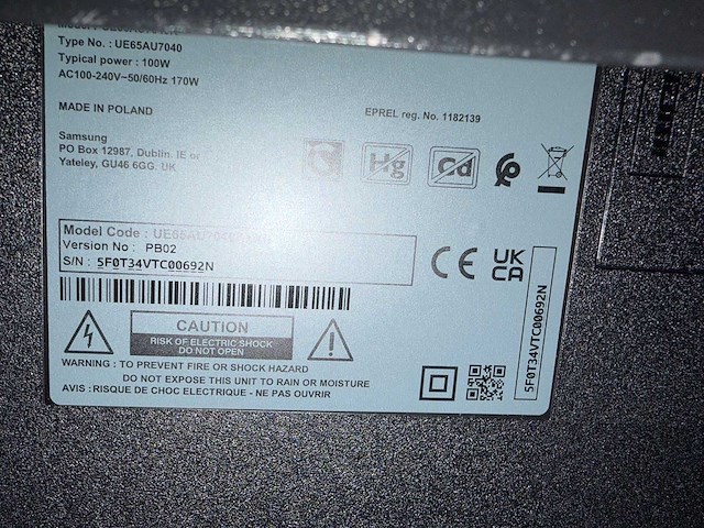 Samsung ue65au7040k smart televisie met verrijdbaar onderstel - afbeelding 6 van  8