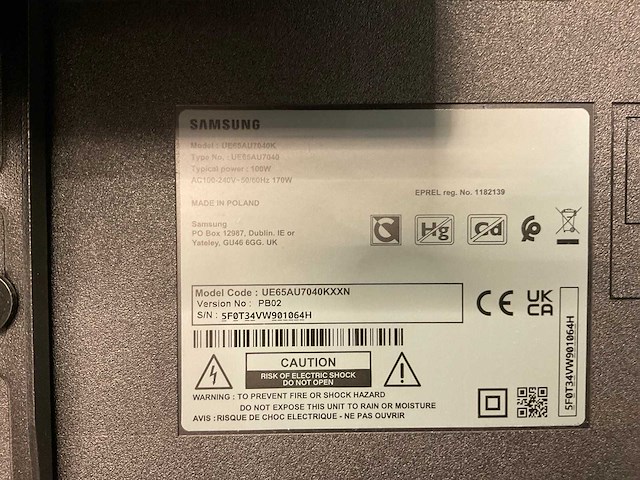 Samsung ue65au7040k ue65au7040 televisie - afbeelding 10 van  11
