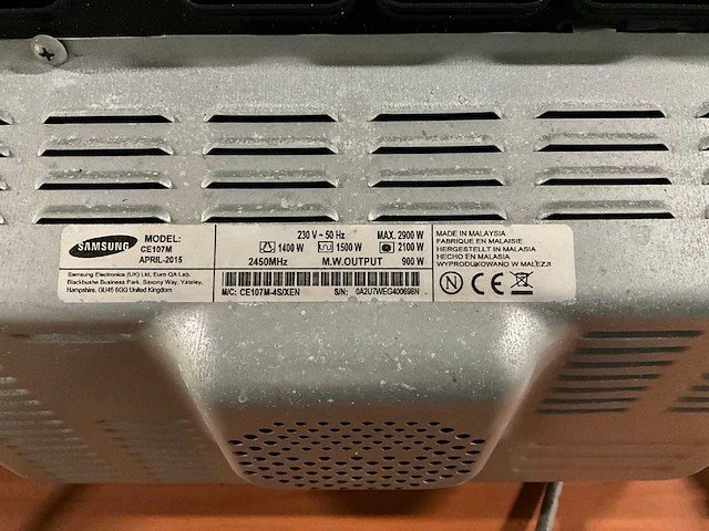 Samsung ve107m combi magnetron - afbeelding 5 van  5
