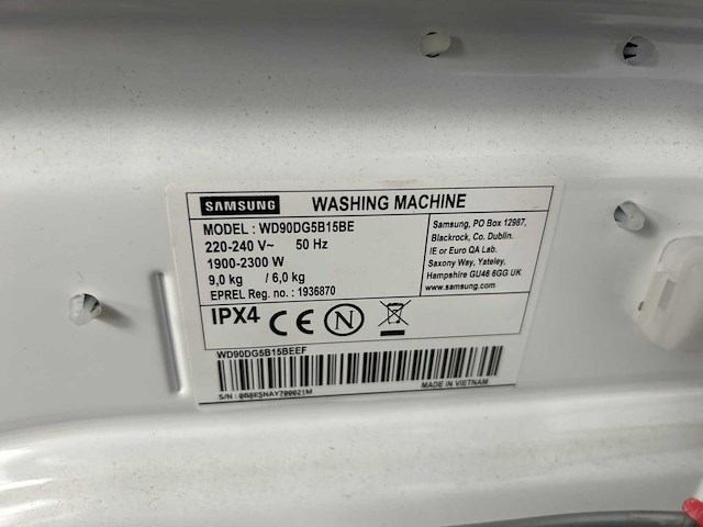Samsung wasmachine en droger - afbeelding 3 van  4
