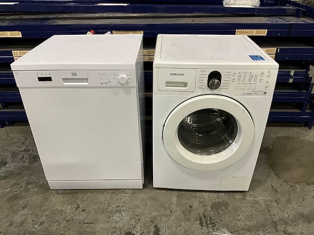 Samsung wasmachine + sb vaatwasser - afbeelding 1 van  5