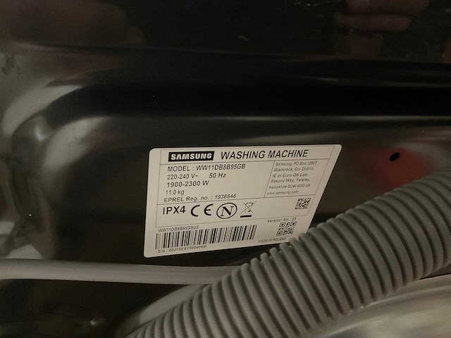 Samsung ww11db8b95gb & wd80ta049be wasmachine (2x) - afbeelding 6 van  9