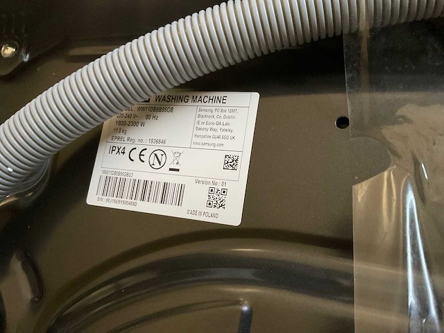 Samsung ww11db8b95gb & ww11db7b94gb wasmachine (2x) - afbeelding 5 van  8