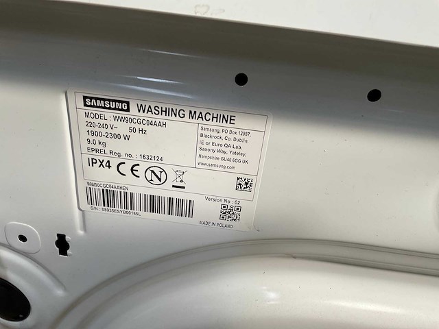 Samsung ww11db8b95gh & ww90cgc04aah wasmachine (2x) - afbeelding 12 van  13