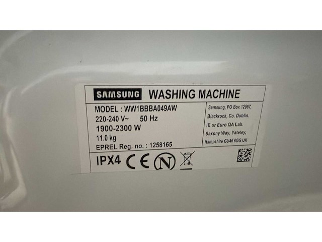 Samsung ww1bbba049aw wasmachine en aeg oab6i82ef vriezer - afbeelding 3 van  5