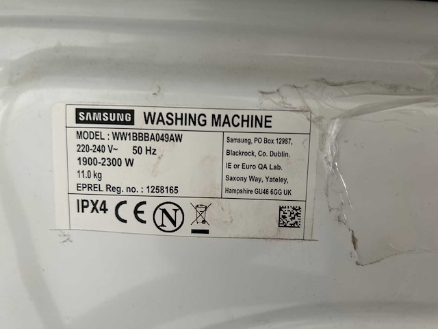 Samsung ww1bbba049aw wasmachine| samsung inbouwoven - afbeelding 5 van  5
