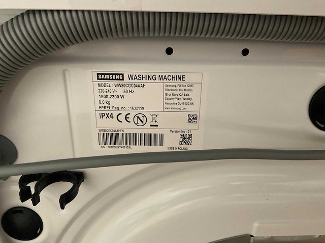 Samsung ww80cg04aah & ww90dg6u25leu3 wasmachine (2x) - afbeelding 3 van  4