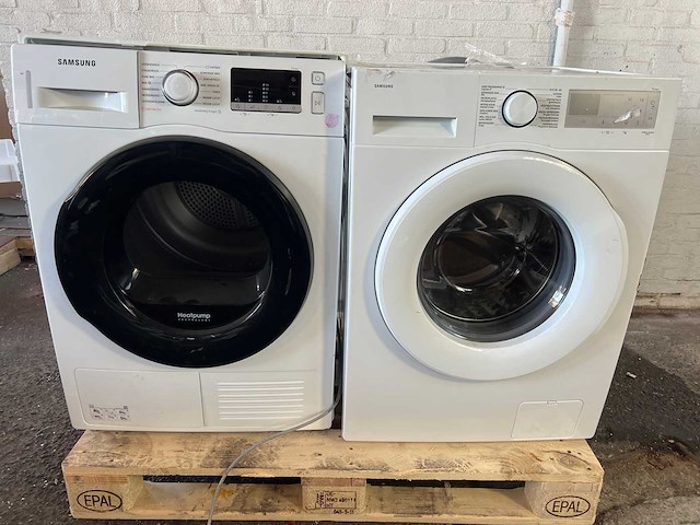 Samsung ww91cgc04athen wasmachine | samsung dv80ta220ae droger - afbeelding 1 van  4