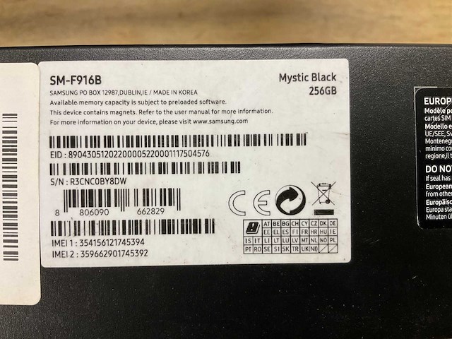 Samsung z fold2 5g mobiele telefoon - afbeelding 3 van  3