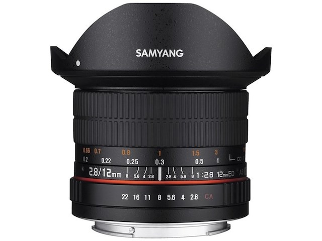 Samyang 12mm f2.8 ed as ncs fisheye prime lens - afbeelding 1 van  3