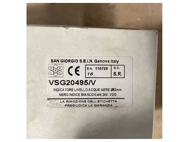 San giorgio vsg20495/v waste water display - afbeelding 4 van  4