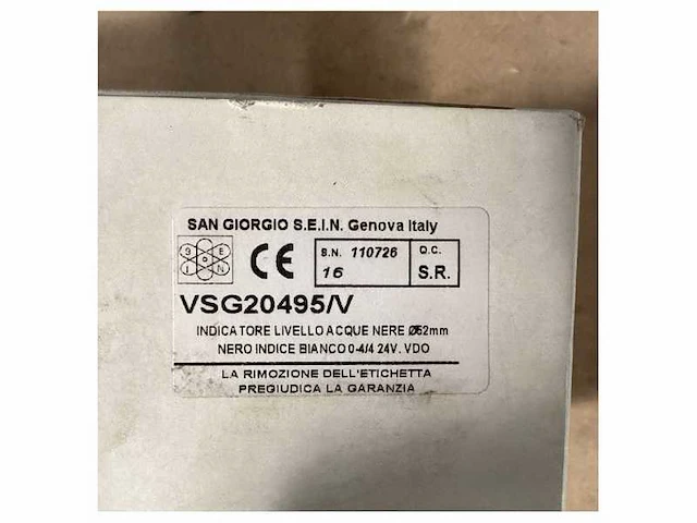 San giorgio vsg20495/v waste water display - afbeelding 4 van  4